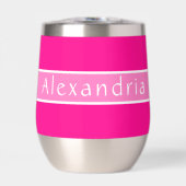 Gepersonaliseerde Hot Pink en Roze (Voorkant)