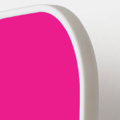 Gepersonaliseerde Hot Pink en Roze Pickleball Paddle (Links Detail)