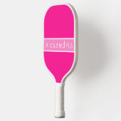 Gepersonaliseerde Hot Pink en Roze Pickleball Paddle (Links)