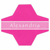 Gepersonaliseerde Hot Pink en Roze Voetbal (Enkel)