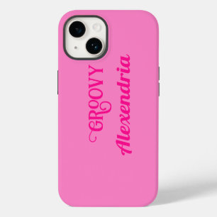 Gepersonaliseerde Hot Pink iPhone 14 Hoesje