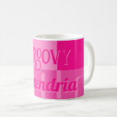 Gepersonaliseerde Hot Pink Koffiemok (Voorkant rechts)