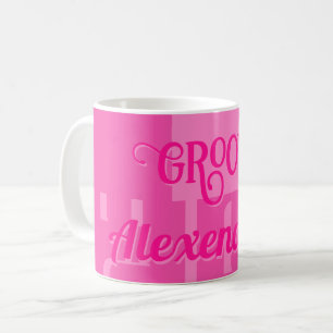 Gepersonaliseerde Hot Pink Koffiemok