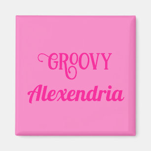 Gepersonaliseerde Hot Pink Magneet