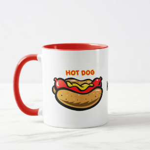 Gepersonaliseerde hotdog mok
