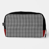 Gepersonaliseerde Houndstooth Dopp Kit Toilettasje (Voorkant)