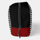 Gepersonaliseerde Houndstooth Dopp Kit Toilettasje (Rechts)