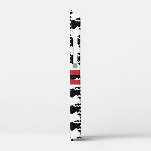 Gepersonaliseerde Houndstooth iPhone Case (Achterkant / Links)