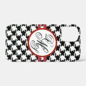 Gepersonaliseerde Houndstooth iPhone Case (Achterkant (horizontaal))