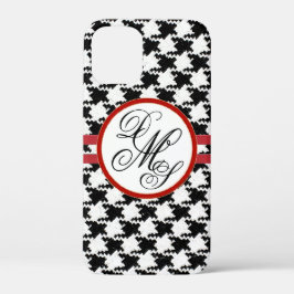 Gepersonaliseerde Houndstooth iPhone Case