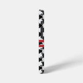 Gepersonaliseerde Houndstooth iPhone Case Hoesje (Linkerkant)