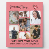 Gepersonaliseerde Houten Foto Plaque Gift voor Mam Fotoplaat (Voorkant)
