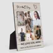 Gepersonaliseerde Houten Foto Plaque Gift voor Mam Fotoplaat (Zijkant)