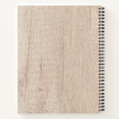 Gepersonaliseerde Houten Korrel Homemade met Liefd Notitieboek (Achterkant)