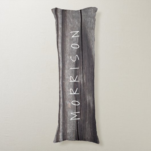 Gepersonaliseerde houten plank lichaamskussen (Voorkant Verticaal)