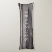 Gepersonaliseerde houten plank lichaamskussen (Achterkant (Verticaal))