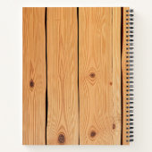 Gepersonaliseerde houten Recept Notitieboek (Achterkant)