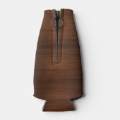 Gepersonaliseerde houten stijl schuim fles koeler (Achterkant)