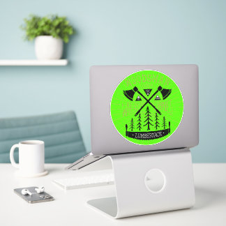 Gepersonaliseerde Houthakker Boswachter Gekruiste  Sticker