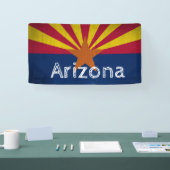 Gepersonaliseerde Houtkorrel Arizona Starburst Vla Spandoek (Beurs)