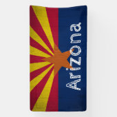 Gepersonaliseerde Houtkorrel Arizona Starburst Vla Spandoek (Verticaal)