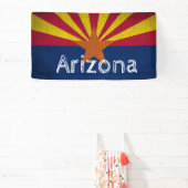 Gepersonaliseerde Houtkorrel Arizona Starburst Vla Spandoek (Insitu)