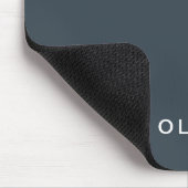 Gepersonaliseerde houtskool Blauw Custom Muismat (Hoek)