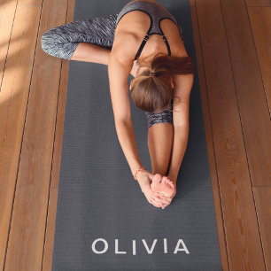 Gepersonaliseerde houtskool Blauw Custom Yogamat