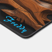 Gepersonaliseerde houtsnijwerk paneelbalie mat (Hoek)