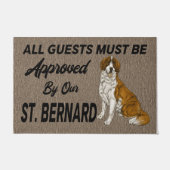 Gepersonaliseerde huisdier deurmat, Saint Bernard Deurmat (Voorkant)