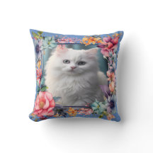 Gepersonaliseerde huisdier foto en naam Floral Lij