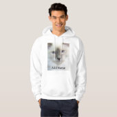 Gepersonaliseerde huisdier foto en naam Gepersonal Hoodie (Voorkant volledig)