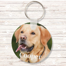 Gepersonaliseerde huisdier foto hondenliefhebber a sleutelhanger