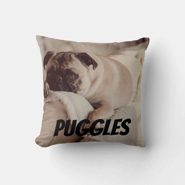 Gepersonaliseerde huisdier foto Keepsake Geheugenk Kussen (Voorkant)