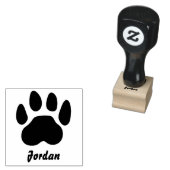 Gepersonaliseerde huisdier handtekening Paw Print Rubberstempel (Gestempeld)