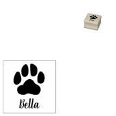 Gepersonaliseerde huisdier handtekening Paw Print  Rubberstempel (Gestempeld)