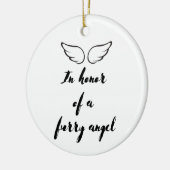 Gepersonaliseerde huisdier hond kat memorial custo keramisch ornament (Links)