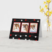 Gepersonaliseerde huisdier Valentijnse groet Kaart (Gele Bloem)