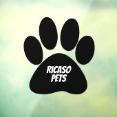 Gepersonaliseerde huisdieradvertentie Giant Paw Raamsticker (Vel 3)