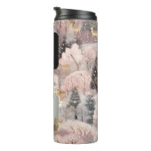 Gepersonaliseerde Huisdieren Fotocollage Kerstmis Thermosbeker (Geroteerd rechts)