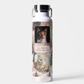 Gepersonaliseerde Huisdieren Fotocollage Kerstmis Waterfles (Voorkant)