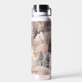 Gepersonaliseerde Huisdieren Fotocollage Kerstmis Waterfles (Achterkant)