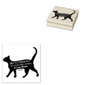 Gepersonaliseerde huisdieren retouradres rubberstempel (Gestempeld)