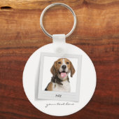 Gepersonaliseerde huisdierentuin Birthday Foto-Lij Sleutelhanger (Voorkant)