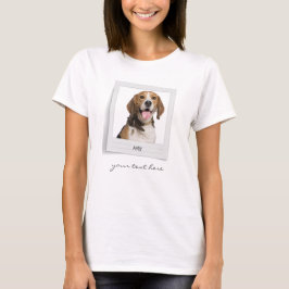 Gepersonaliseerde huisdierentuin Birthday Foto-Lij T-shirt
