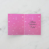 Gepersonaliseerde huisdierfoto Valentijnsdag liefh Kaart (Binnen)