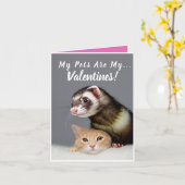 Gepersonaliseerde huisdierfoto Valentijnsdag liefh Kaart (Gele Bloem)