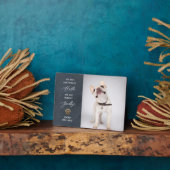 Gepersonaliseerde huisdierherdenking huisdier verl fotoplaat (Zijkant)