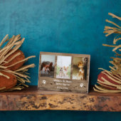 Gepersonaliseerde huisdierherdenking huisdierverli fotoplaat (Zijkant)