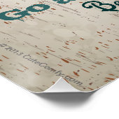 Gepersonaliseerde huishandtekening voor gezinsrege perfect poster (Hoek)